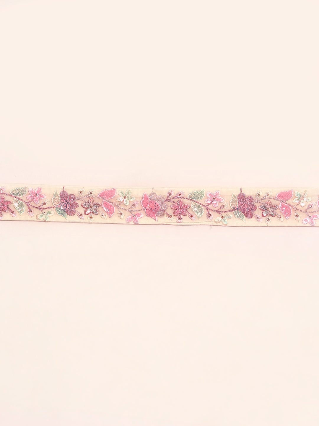 Cream Net Floral Sequins with Heavy Zarkan Embroidery Lehenga Choli & Dupatta