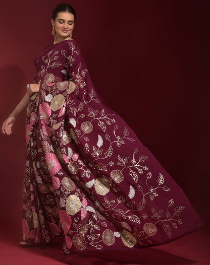 Sequins Saree