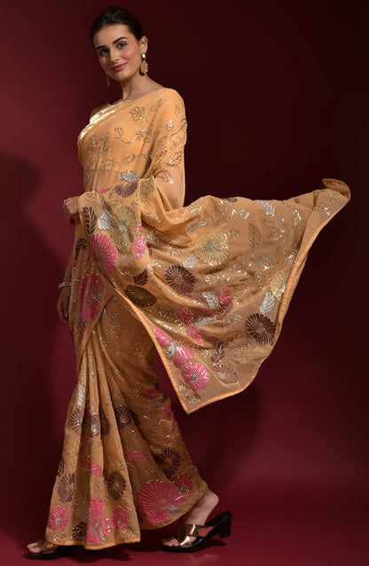Sequins Saree