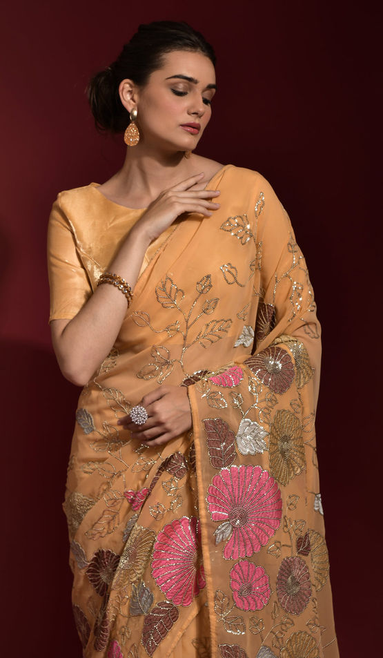 Sequins Saree