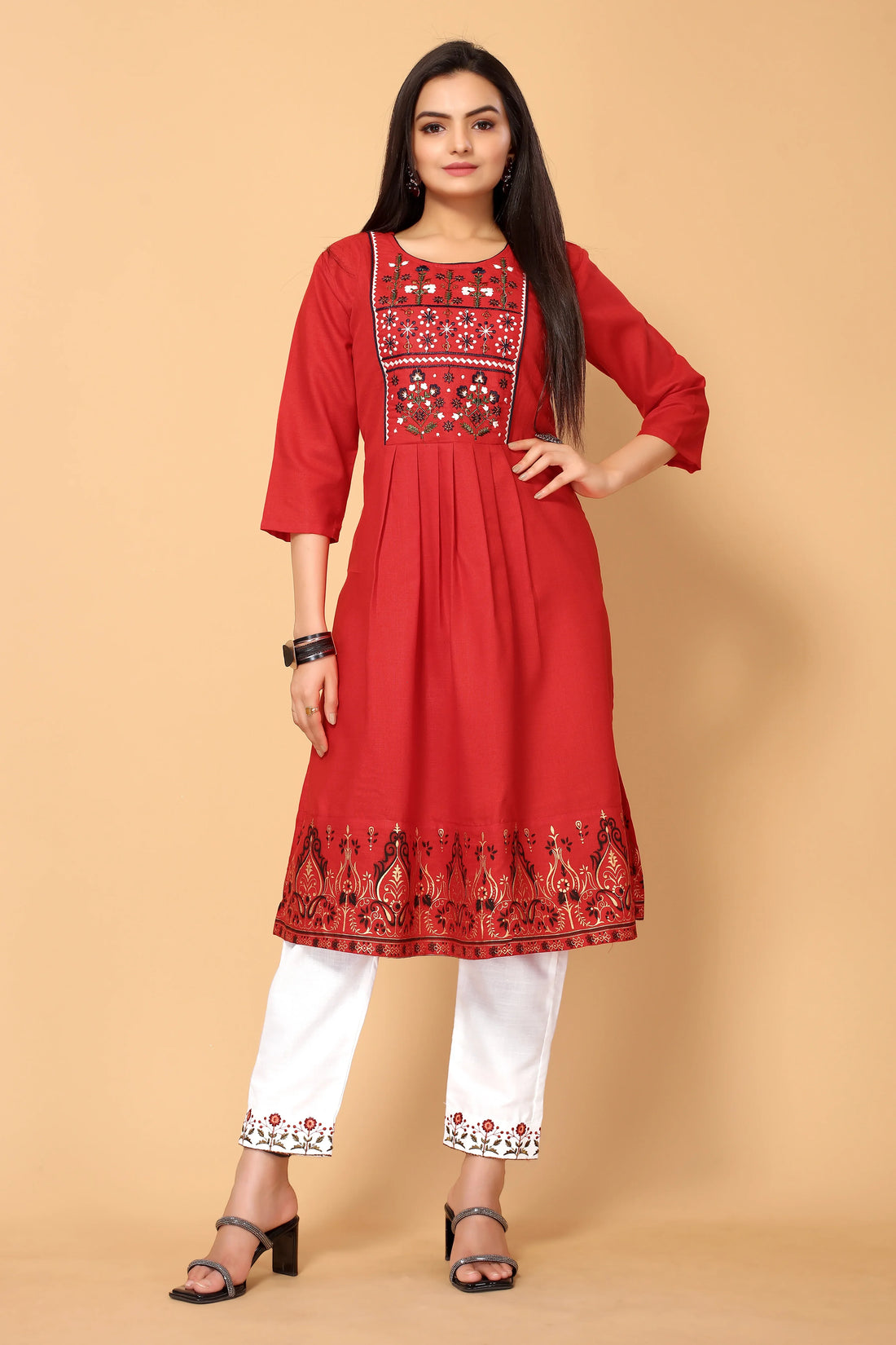 NEHA FESTIVE WEAR KURTI-BOTTOM SET - Anant Exports