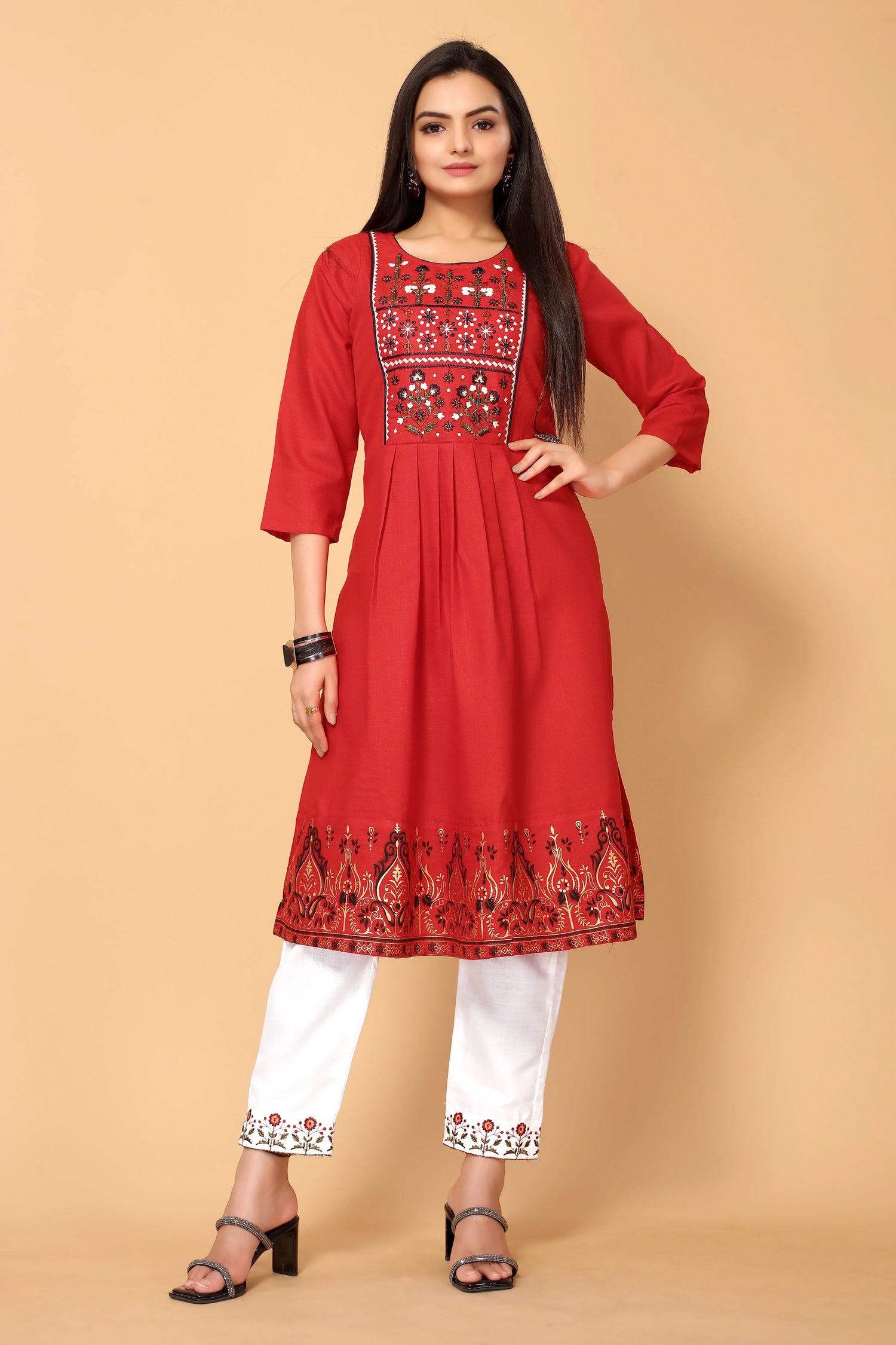 NEHA FESTIVE WEAR KURTI-BOTTOM SET - Anant Exports