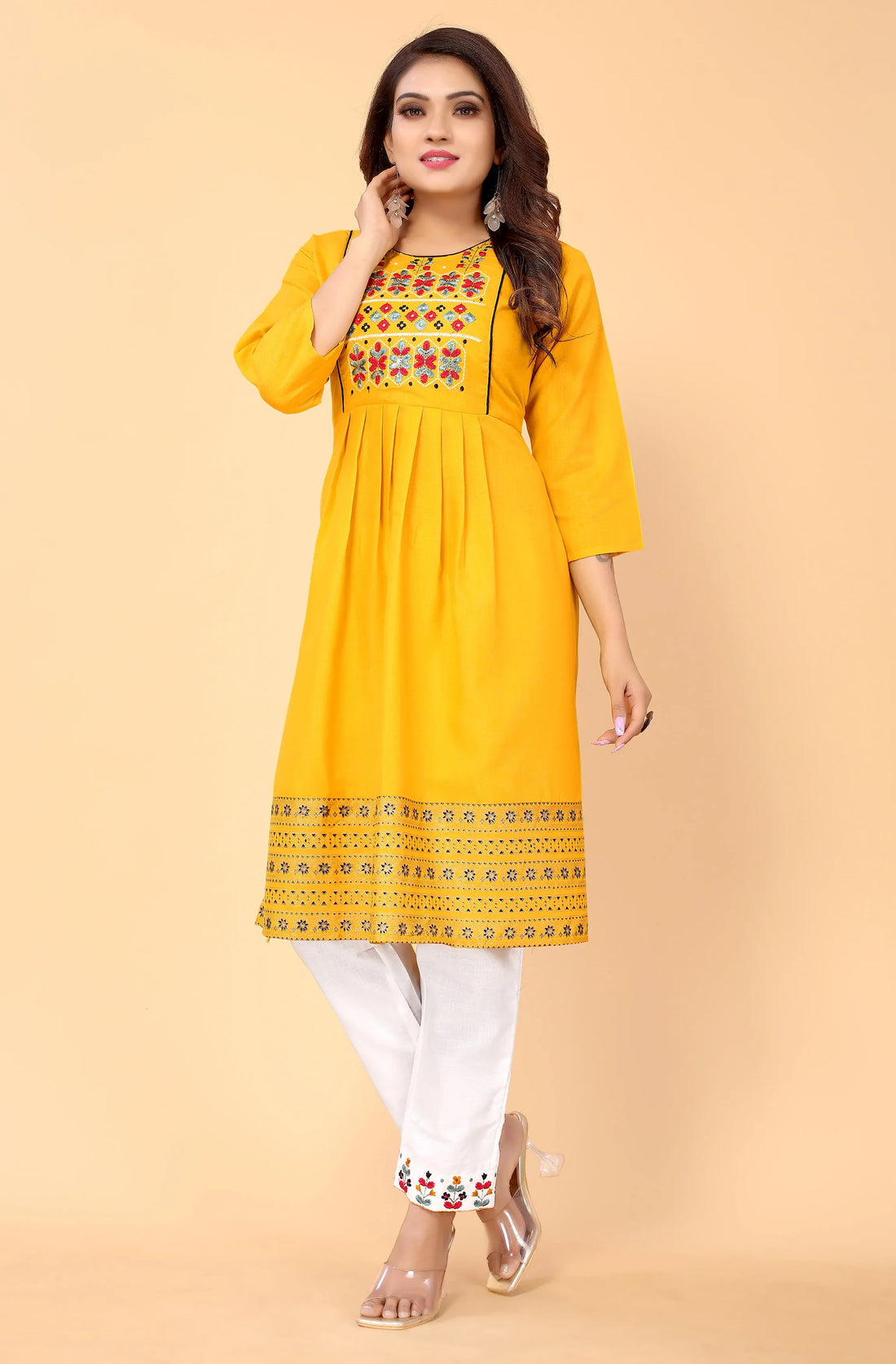 NEHA FESTIVE WEAR KURTI-BOTTOM SET - Anant Exports