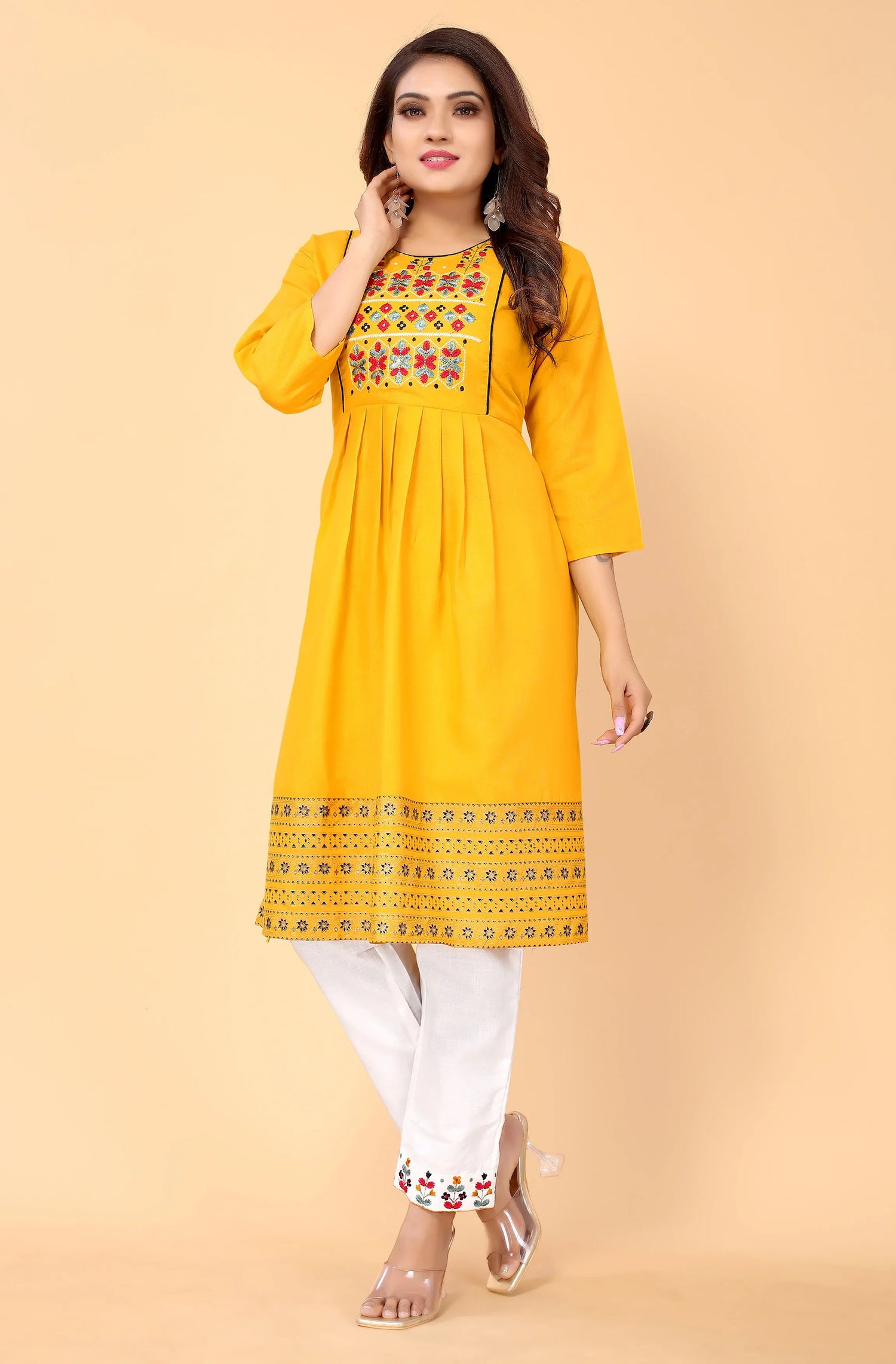 NEHA FESTIVE WEAR KURTI-BOTTOM SET - Anant Exports