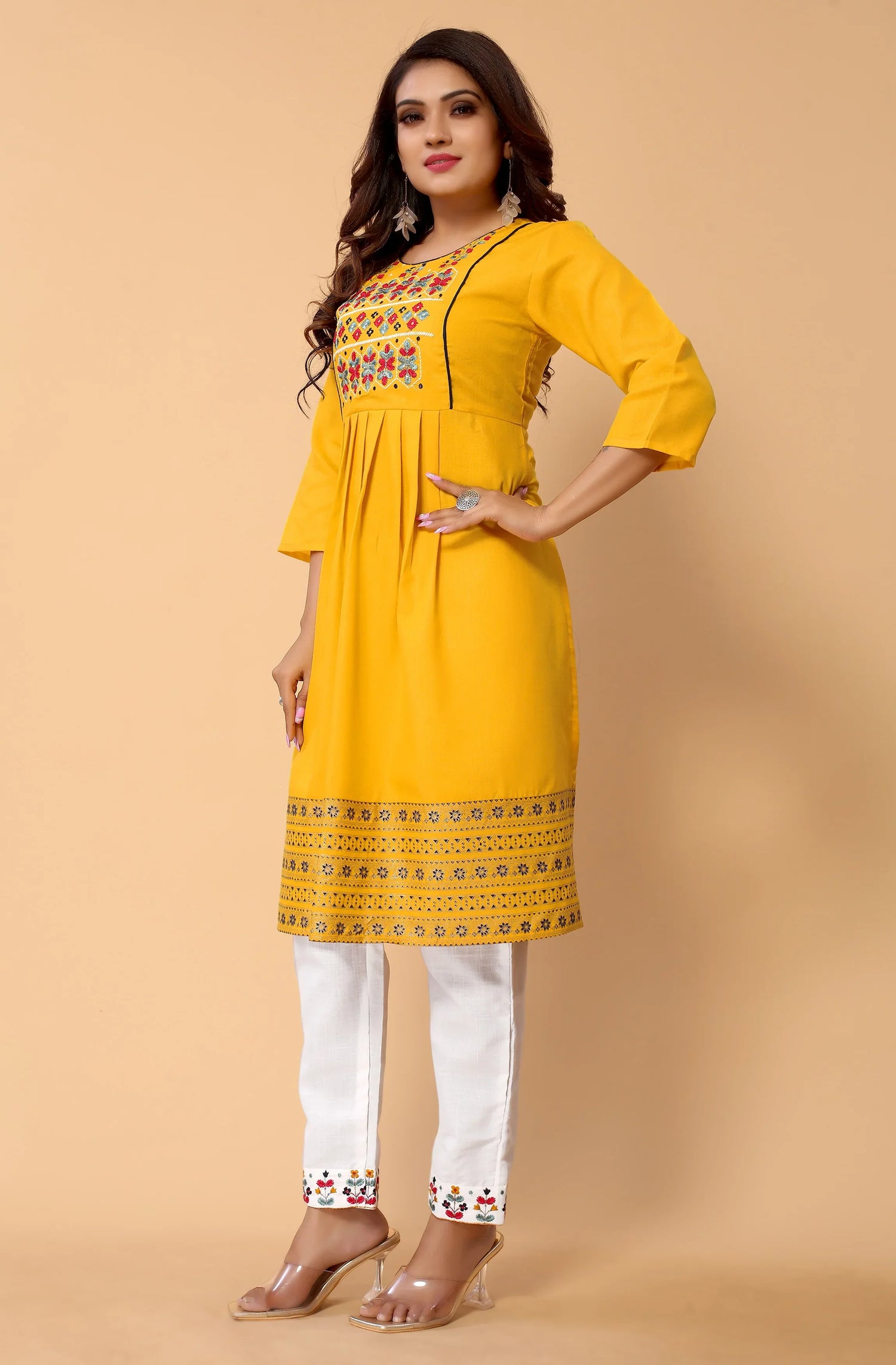 NEHA FESTIVE WEAR KURTI-BOTTOM SET - Anant Exports