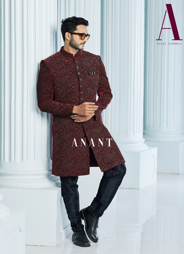 Occasion wear Mens Indo Western D.No.25505