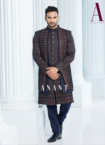 Occasion wear Mens Indo Western D.No.25505