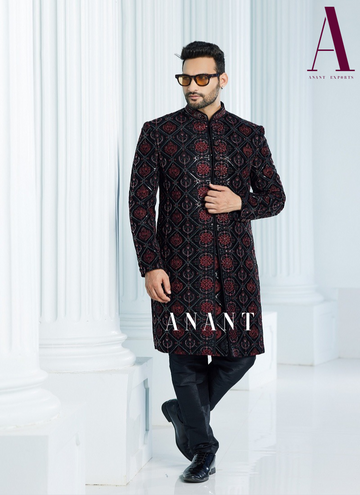 Occasion wear Mens Indo Western D.No.25505