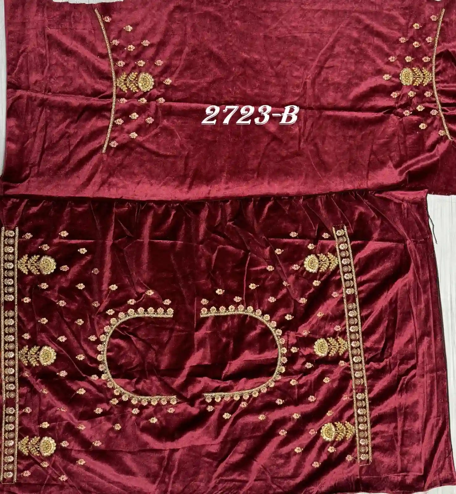 Heavy Velvet Bridal Wedding Lehenga Choli