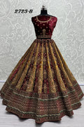 Heavy Velvet Bridal Wedding Lehenga Choli