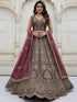 Onion Pure Soft Orgenza Sequins Work Bridal Lehenga Choli Organza Lehenga Choli Anant Tex Exports Pvt.Ltd..