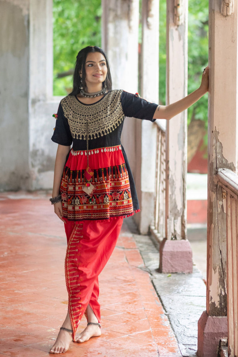 Navratri Garba Garba Special Kedia and Tulip Pants for Women's