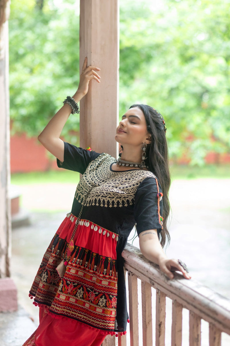 Navratri Garba Garba Special Kedia and Tulip Pants for Women's