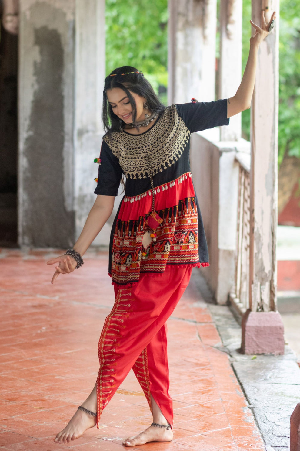 Navratri Garba Garba Special Kedia and Tulip Pants for Women&