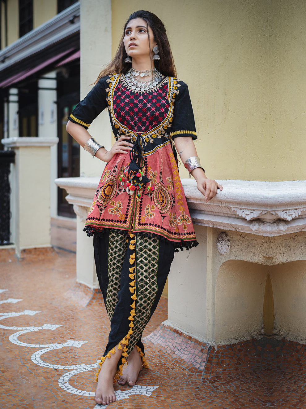 Navratri Garba Garba Special Kedia and Tulip Pants for Women&