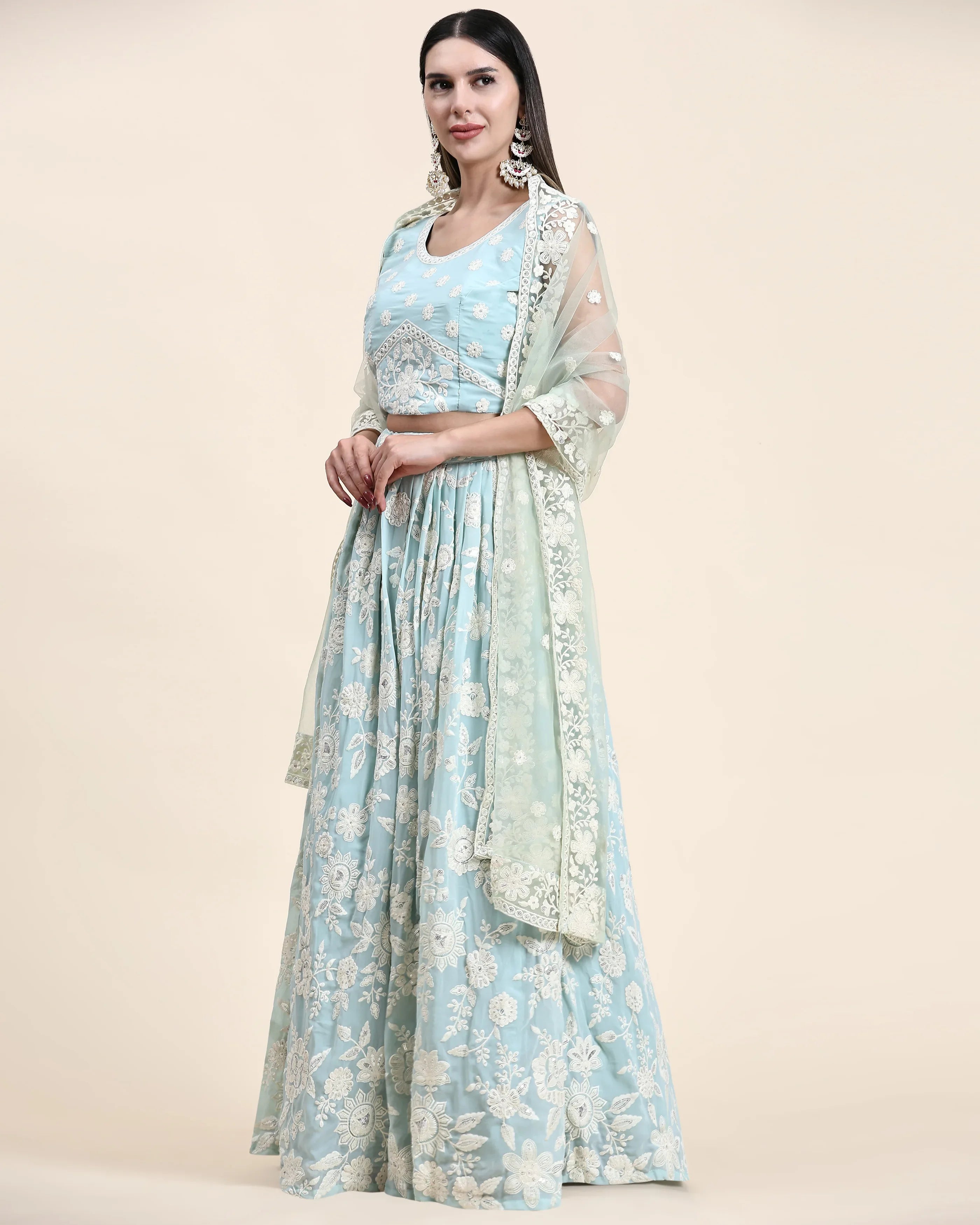 READYMADE CROP TOP LEHENGA D.NO C1944 - Anant Exports
