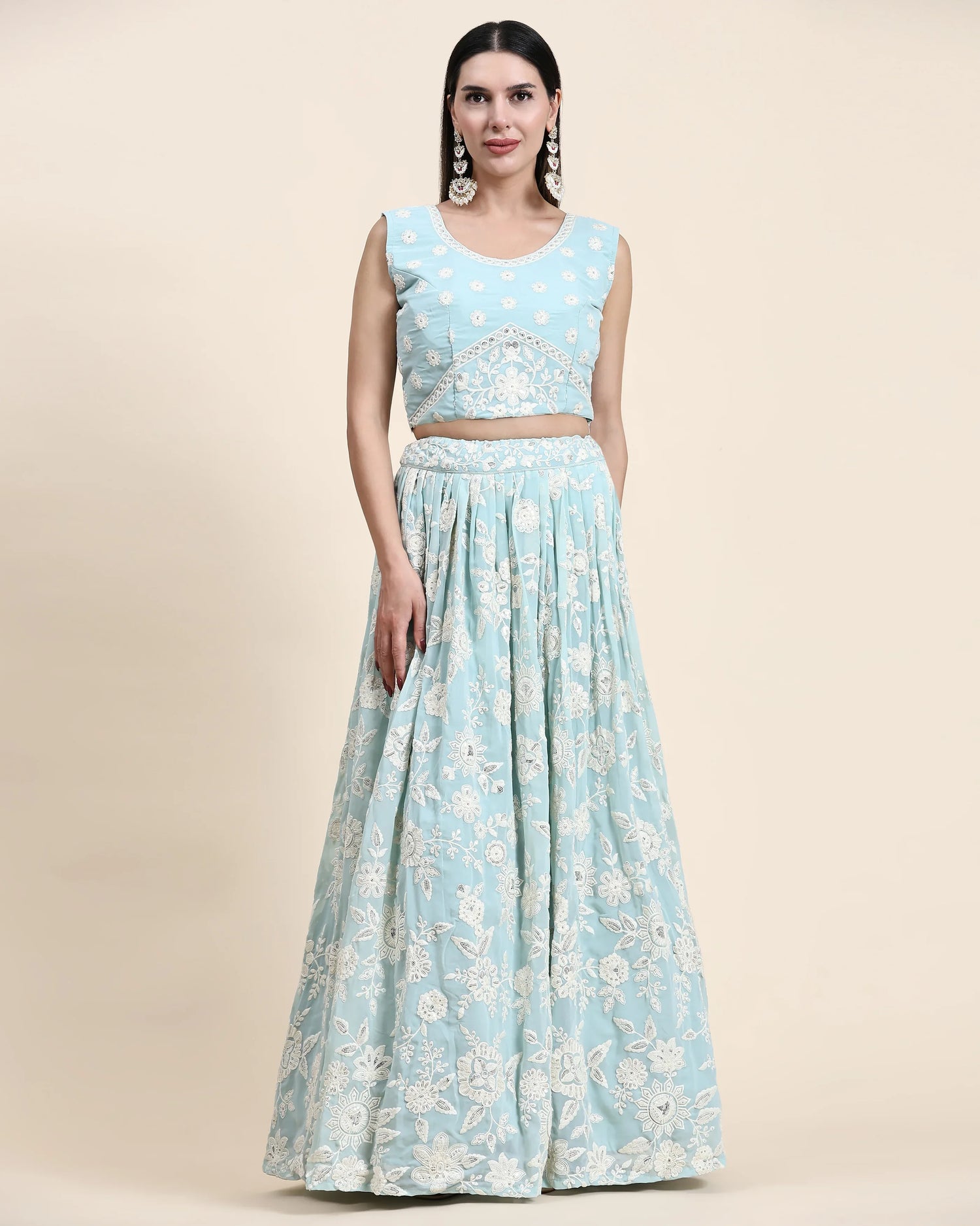 READYMADE CROP TOP LEHENGA D.NO C1944 - Anant Exports