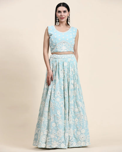 READYMADE CROP TOP LEHENGA D.NO C1944 - Anant Exports