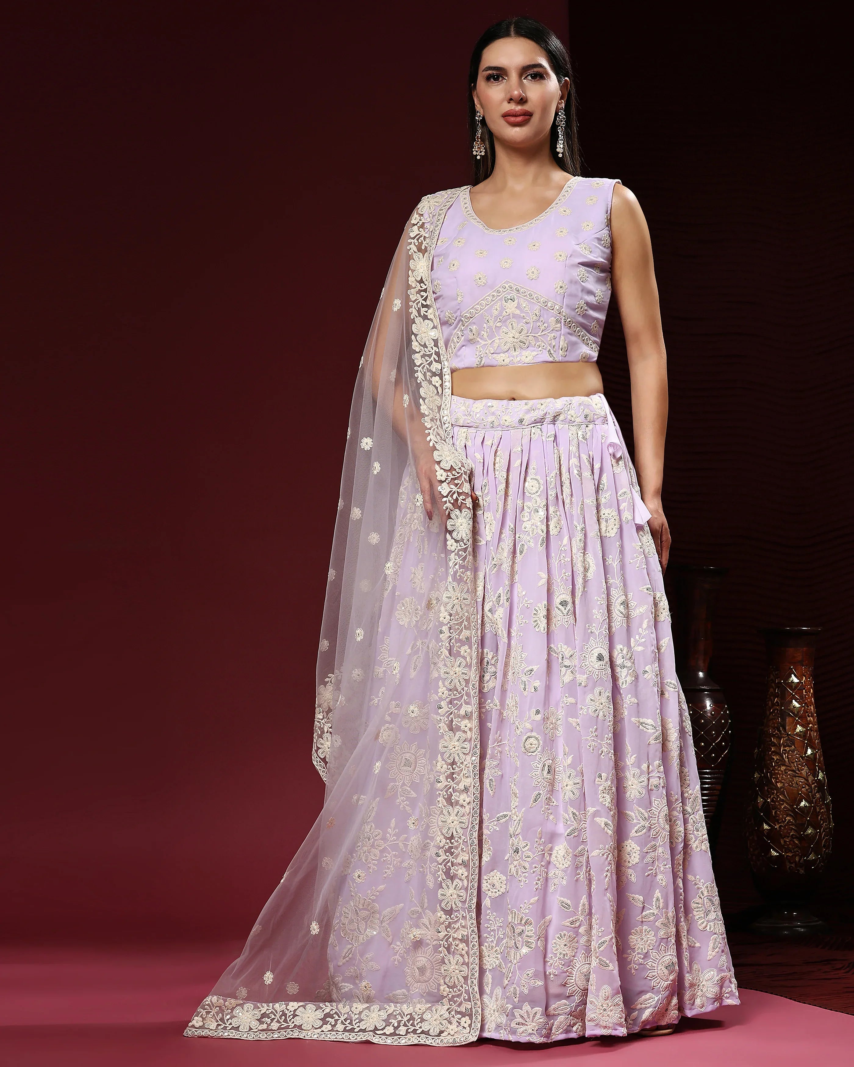 READYMADE CROP TOP LEHENGA D.NO C1944 - Anant Exports