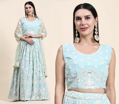 READYMADE CROP TOP LEHENGA D.NO C1944 - Anant Exports