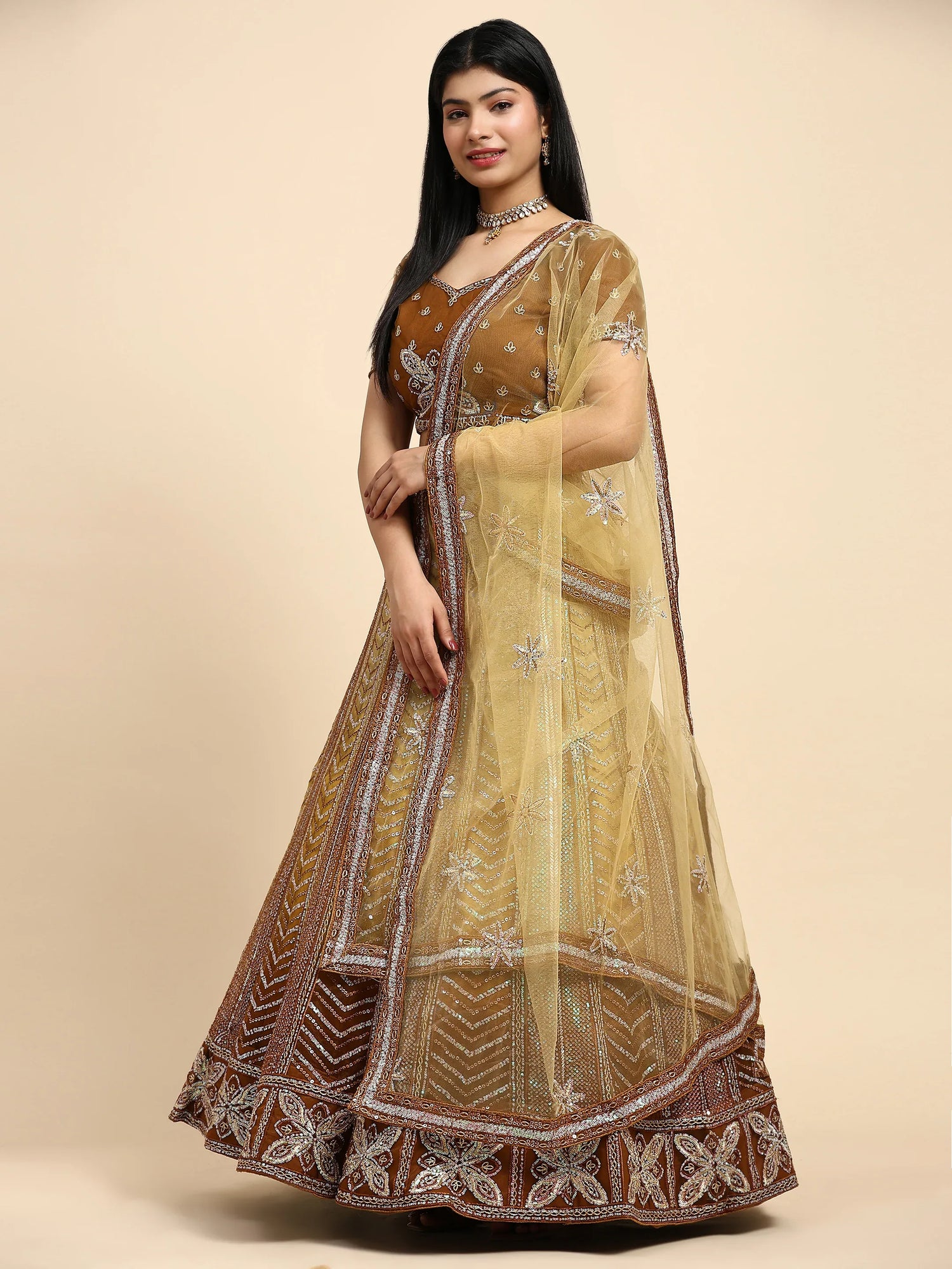 Beautiful Designer Wedding Readymade Crop Top Lehenga Choli