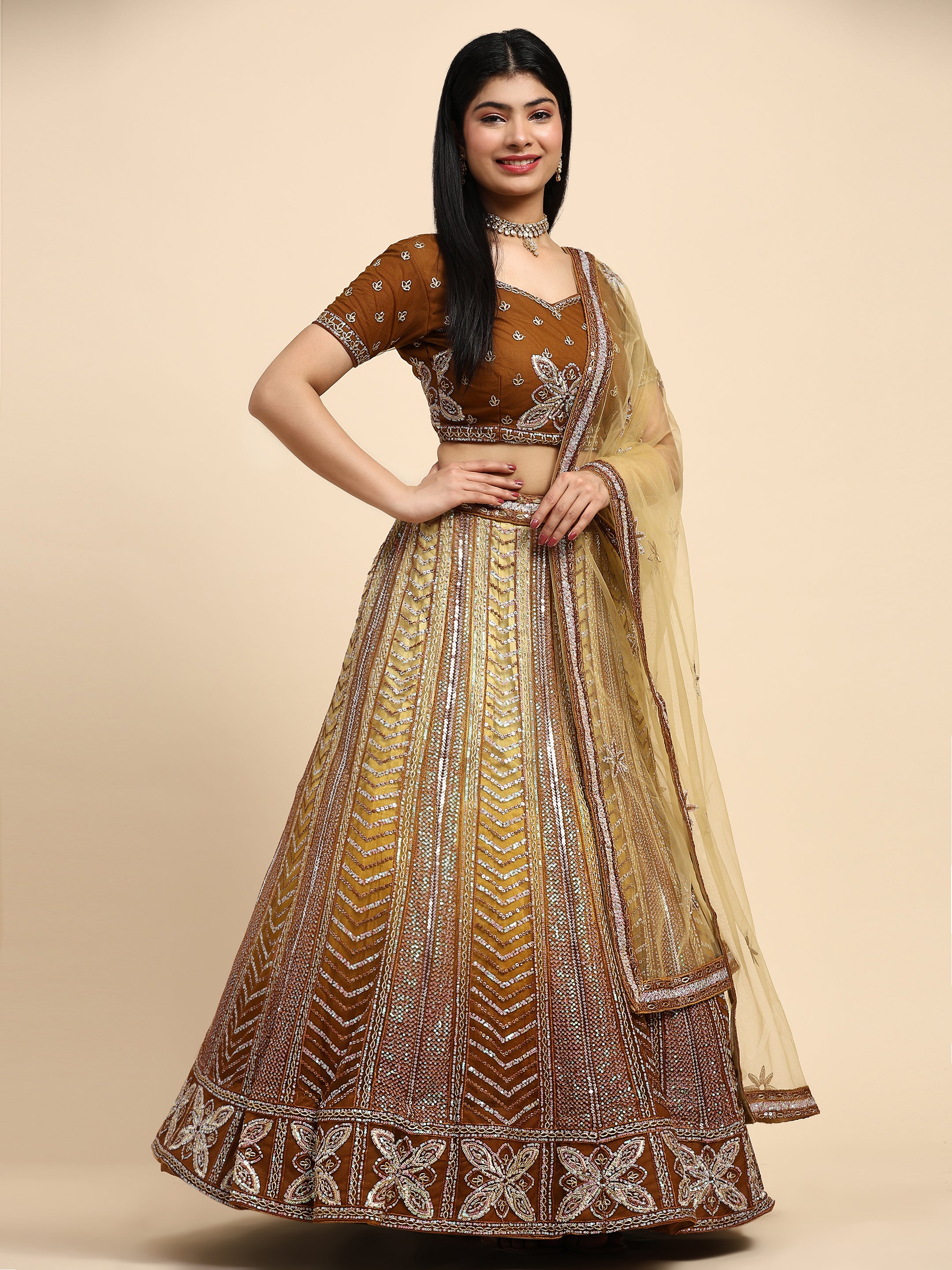 Beautiful Designer Wedding Readymade Crop Top Lehenga Choli