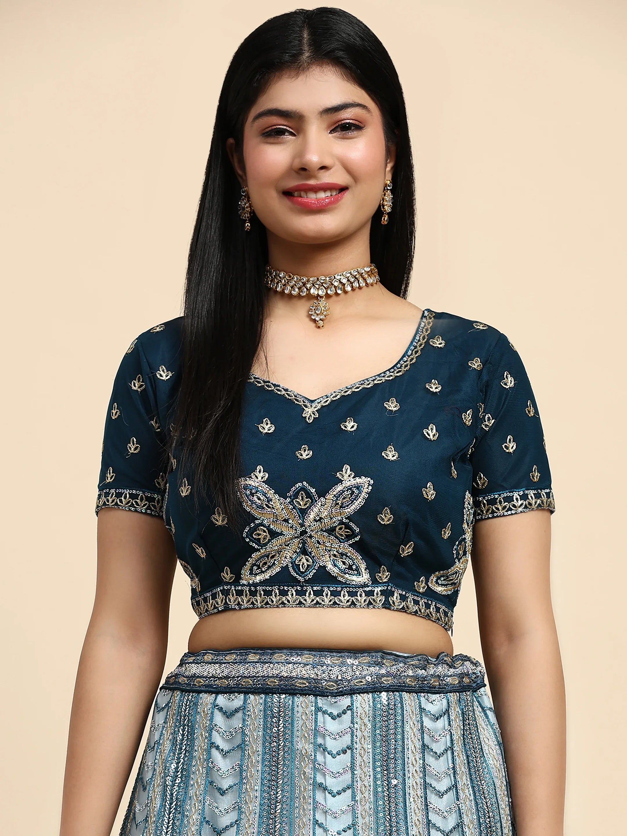 Beautiful Designer Wedding Readymade Crop Top Lehenga Choli