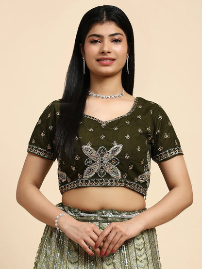 Beautiful Designer Wedding Readymade Crop Top Lehenga Choli
