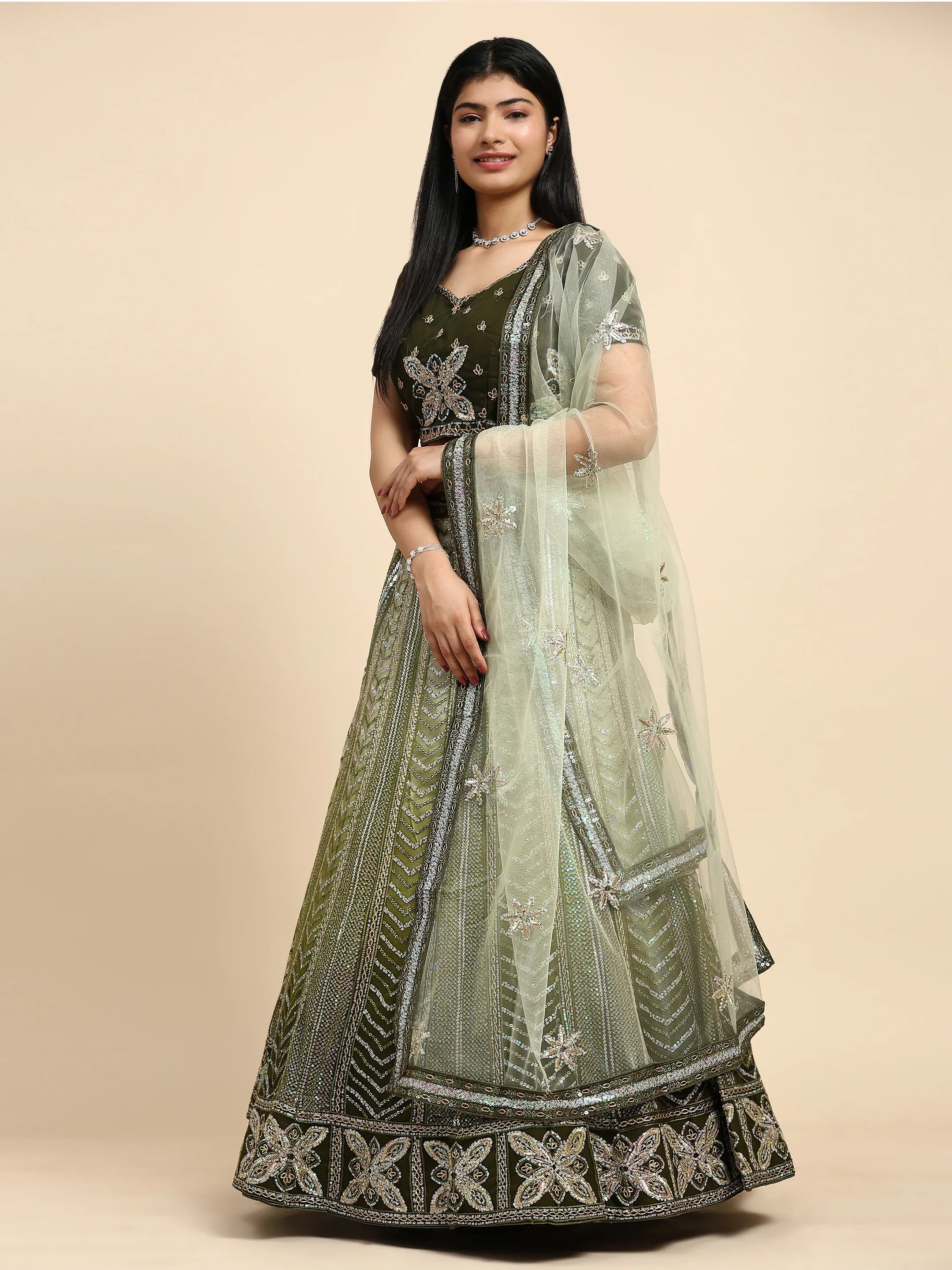 Beautiful Designer Wedding Readymade Crop Top Lehenga Choli