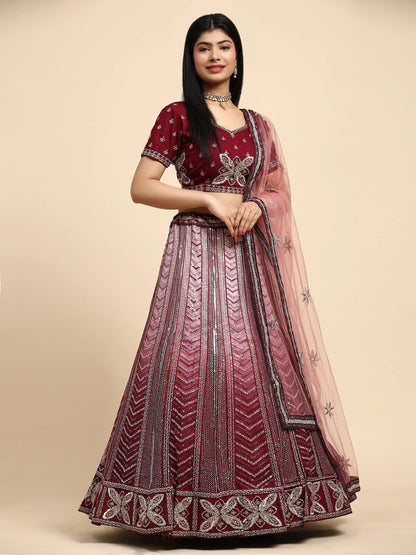Beautiful Designer Wedding Readymade Crop Top Lehenga Choli