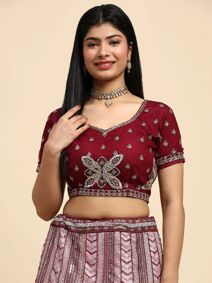 Beautiful Designer Wedding Readymade Crop Top Lehenga Choli