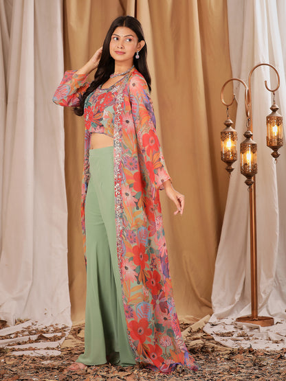 Indo Western Crop Top