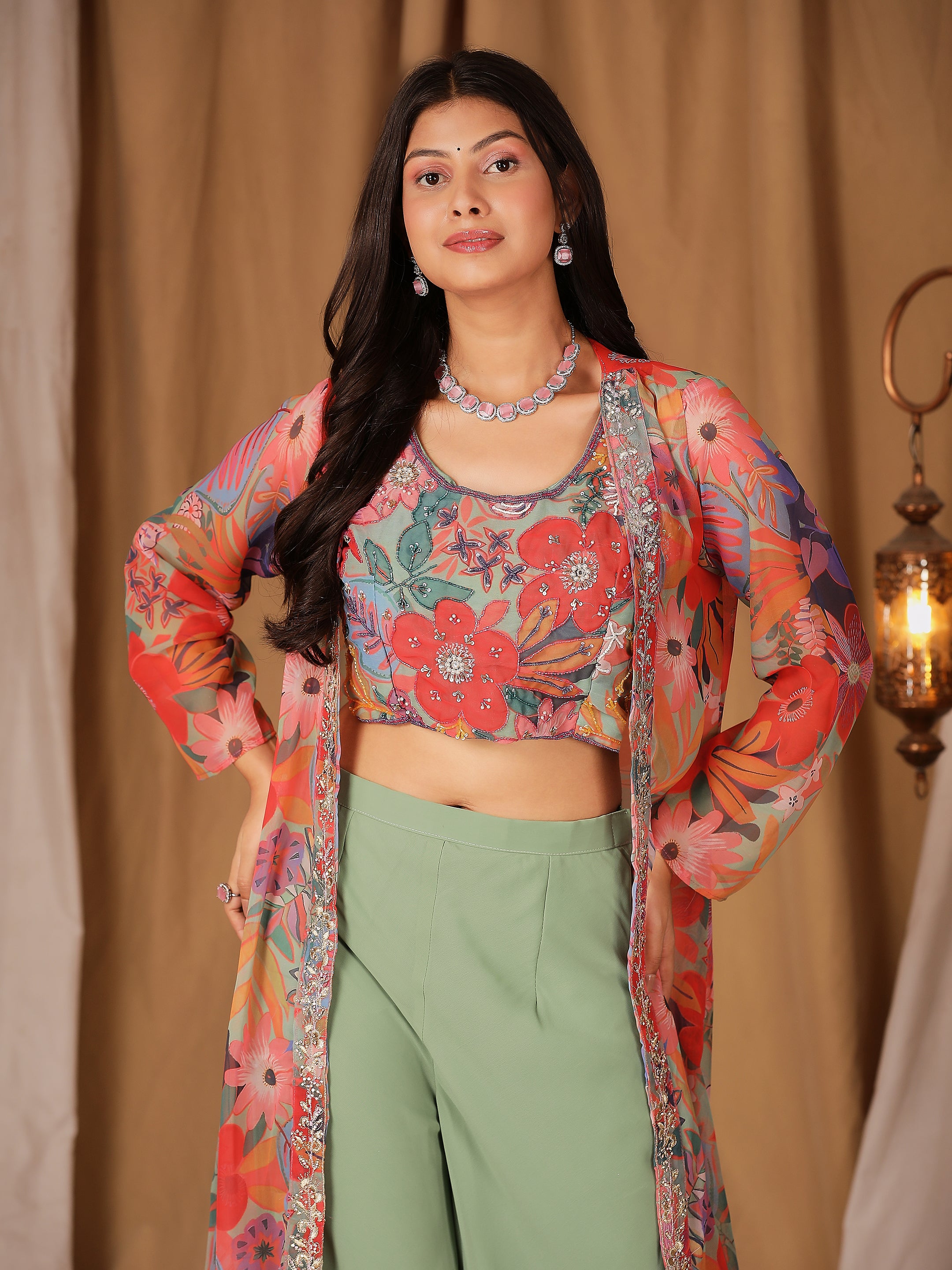 Indo Western Crop Top