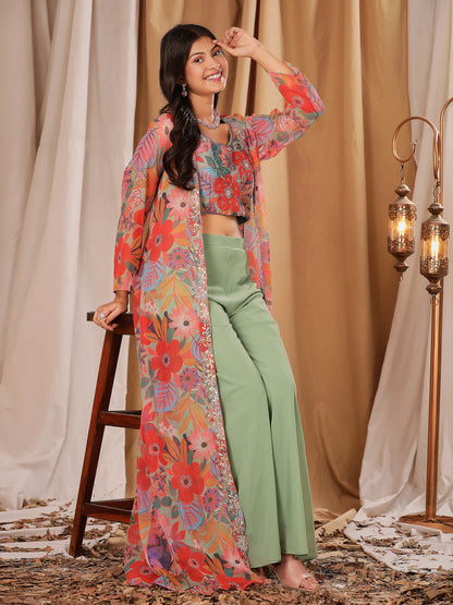 Indo Western Crop Top