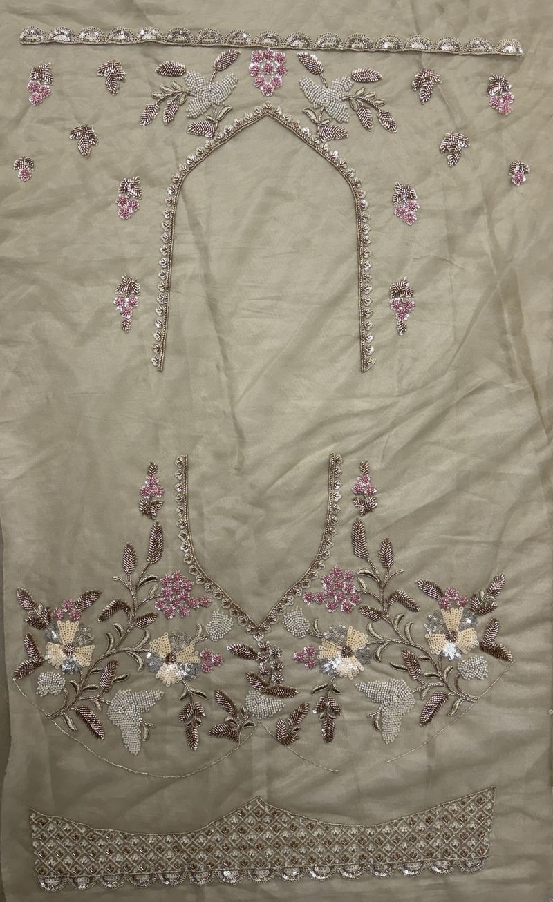 Golden Pure Soft Net Heavy Embroidery Work Bridal Lehenga