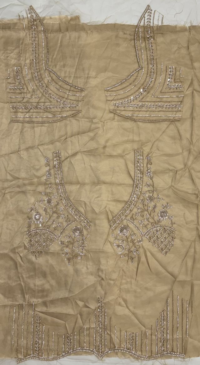 Chiku Pure Heavy Net Motif Handwork Zari Sequins Work Bridal Lehenga Choli