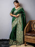 Green Pure Handloom Row Silk Saree Row Silk Saree Anant Tex Exports Pvt.Ltd..