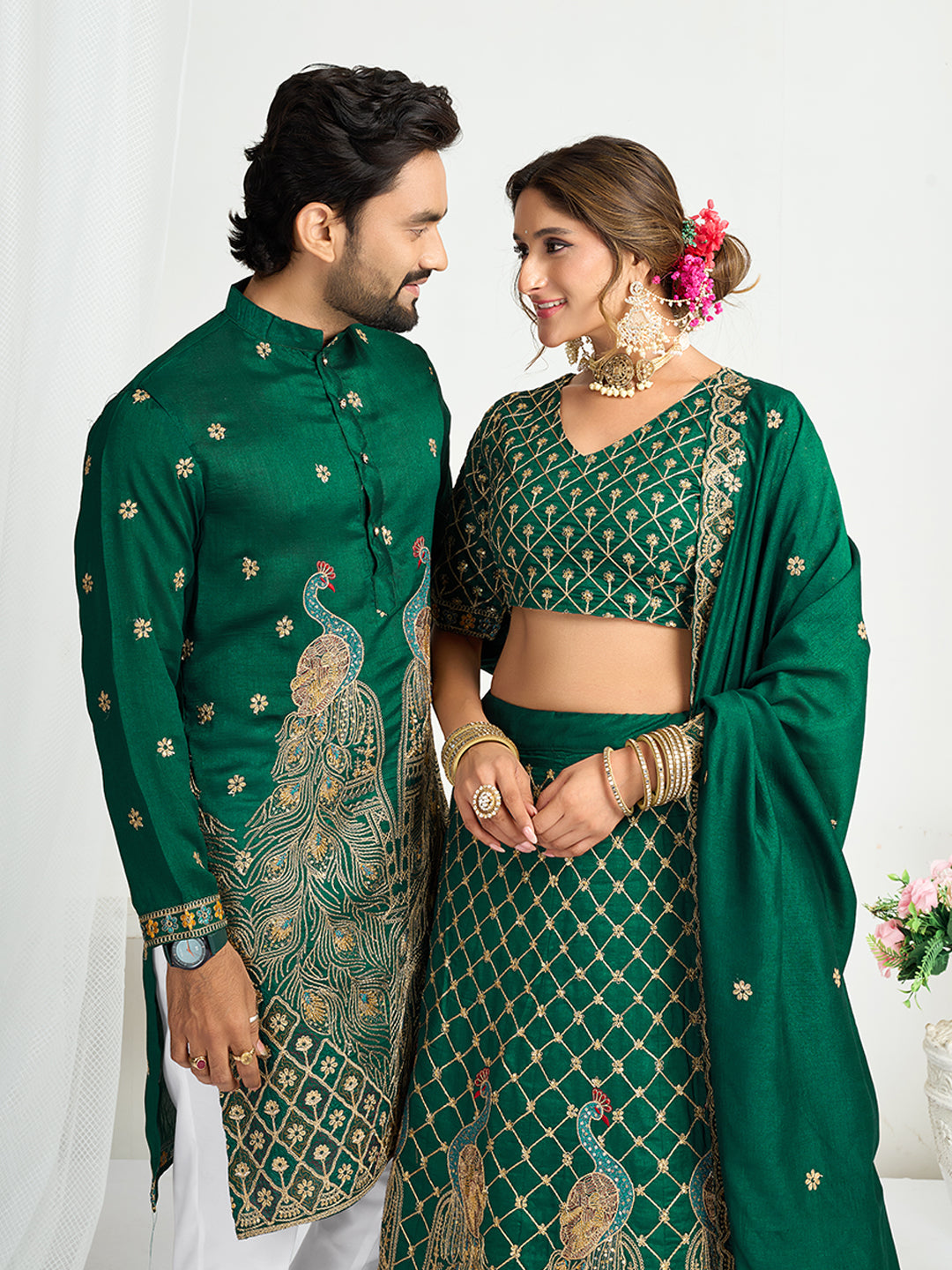Couple Dress L-40 / Green Couple Dress L-40 / Green