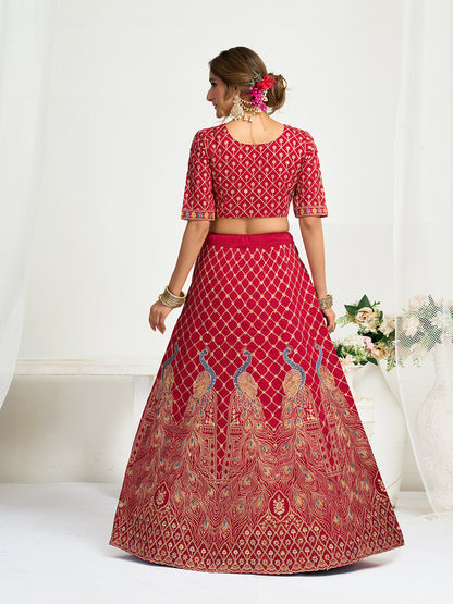 Red Pure Soft Fendi Silk Matching Combo Couple Dress  Anant Tex Exports Pvt.Ltd..