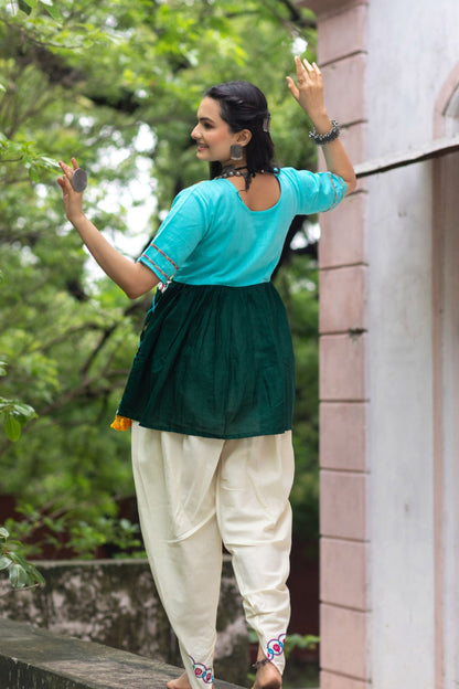 Navratri Garba Garba Special Kedia and Tulip Pants for Women&