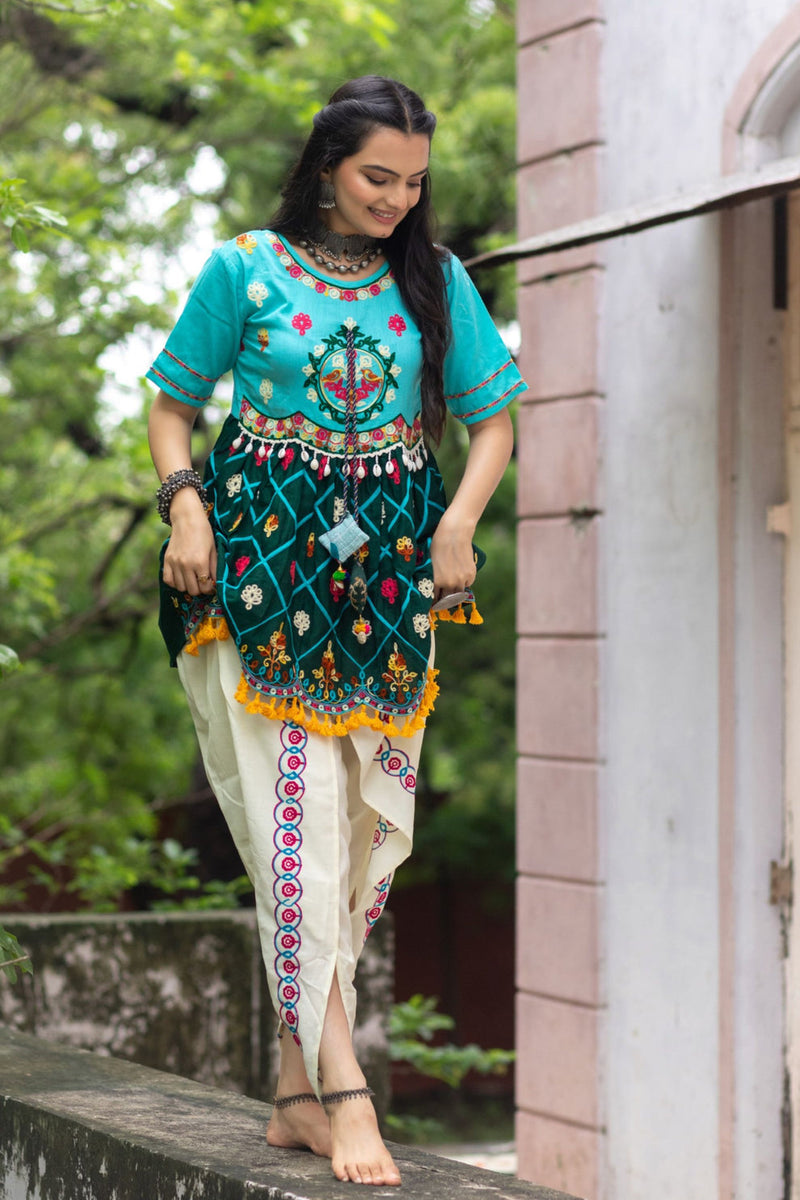 Navratri Garba Garba Special Kedia and Tulip Pants for Women's