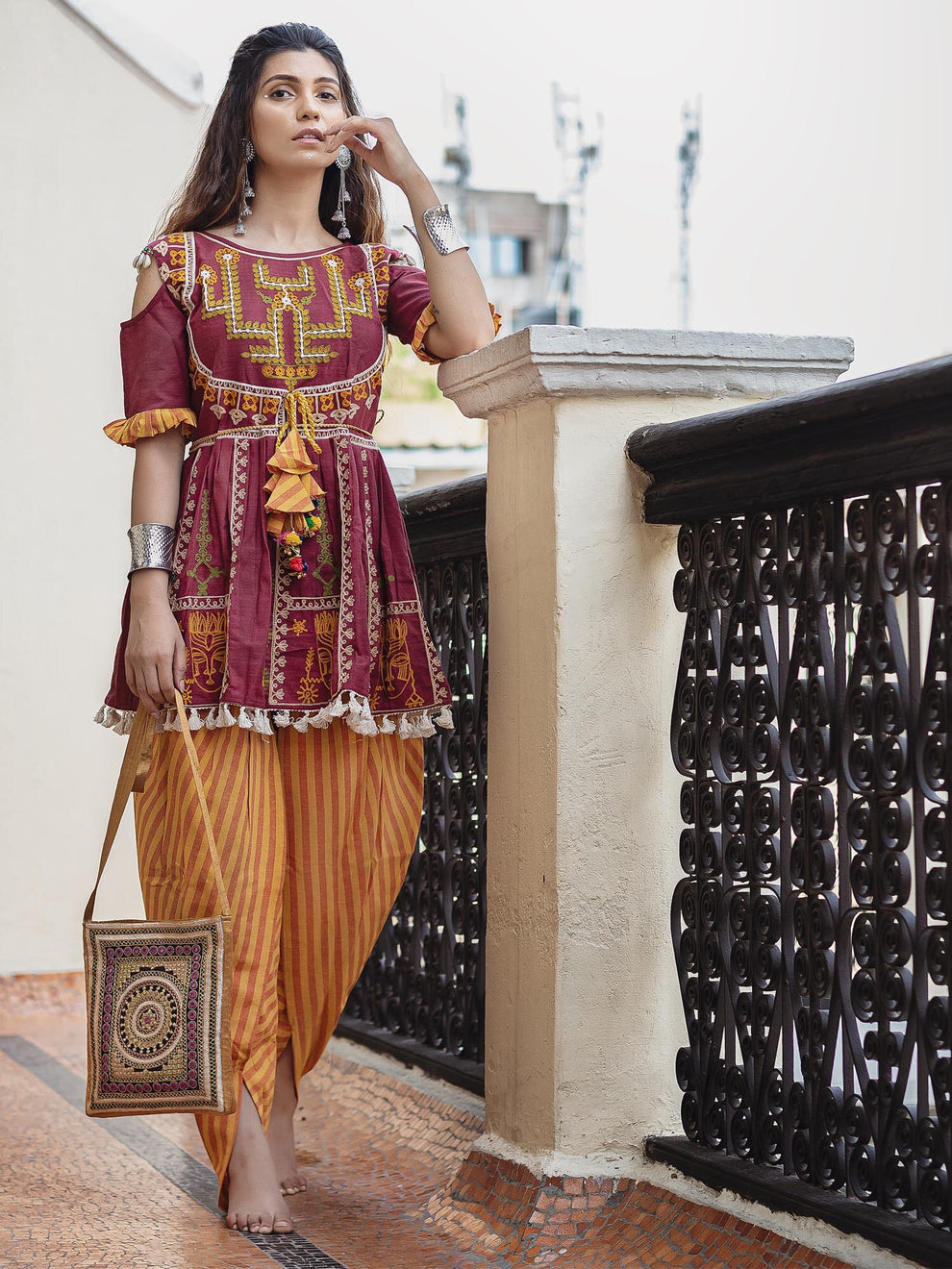 Navratri Garba Garba Special Kedia and Tulip Pants for Women&