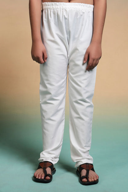 Pink Pure Viscose Silk Kids Boy Kurta Pajama