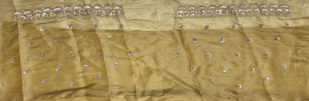 Multi Pure Soft Satin Silk Heavy Beads Motif Zari Embroidery Sequins Work Bridal Lehenga Choli