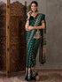 Green Pure Semi Modal Silk Floral Printed Saree 