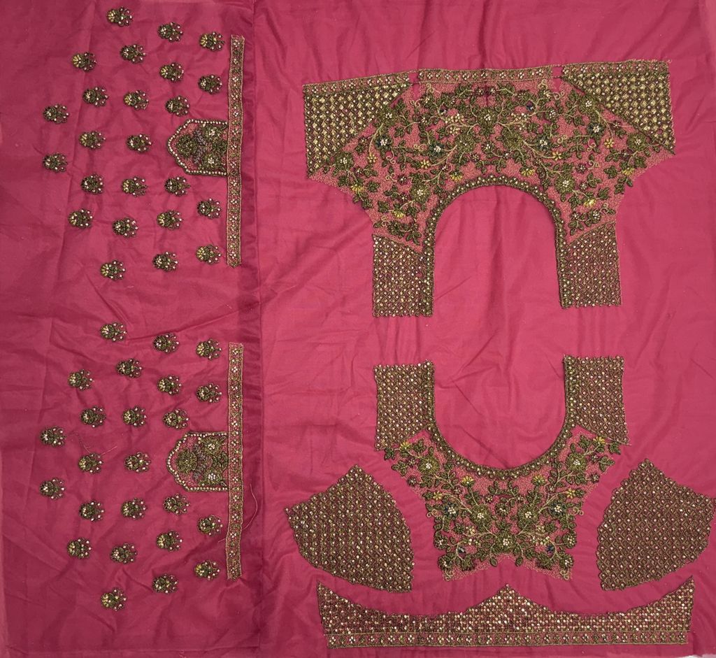 Pink Pure Soft Heavy Net Sequins Embroidery Work Bridal Lehenga 