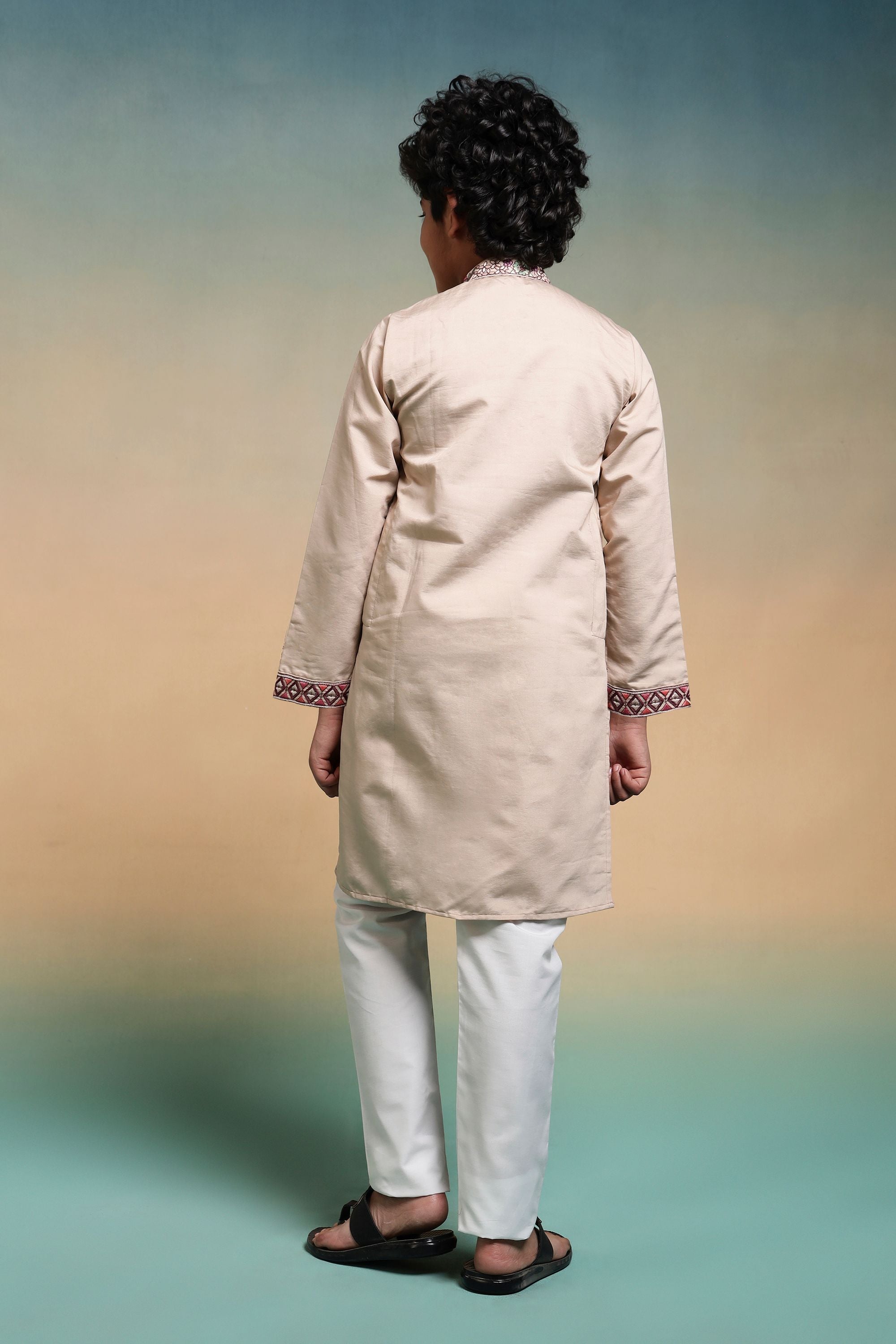 Chiku Pure Viscose Silk Kids Boy Kurta Pajama 