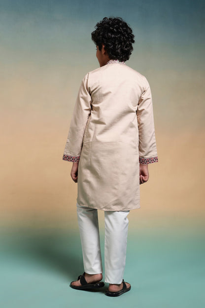 Chiku Pure Viscose Silk Kids Boy Kurta Pajama 