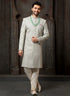 Grey and Peach Colour Wedding Wear Sherwani Suit D.No.1736 Anant Tex Exports Private Limited