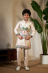 Chiku Pure Viscose Silk Silk Kids Boy Kurta Pajama With Koti Jacket 